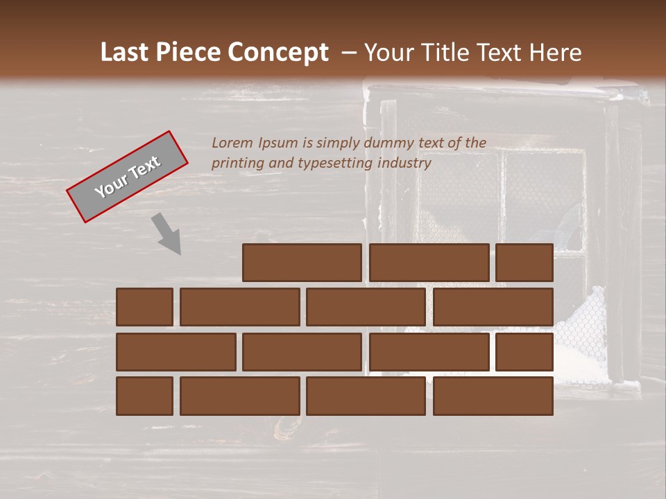 Snow Window Pane PowerPoint Template