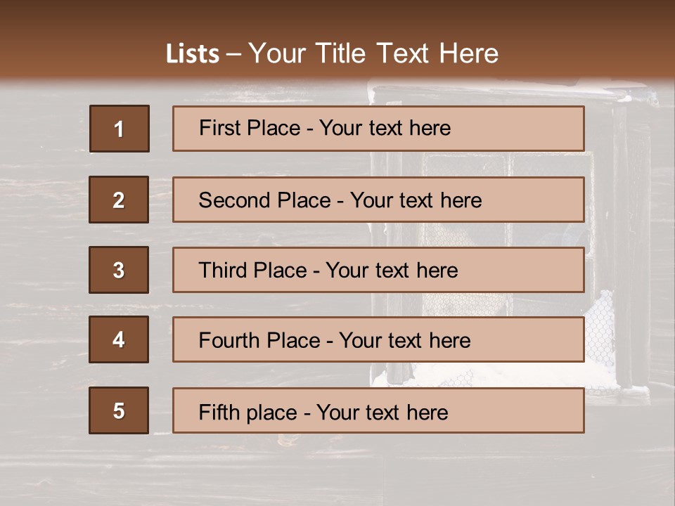 Snow Window Pane PowerPoint Template