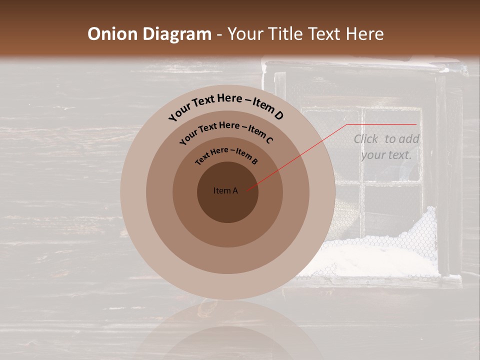 Snow Window Pane PowerPoint Template