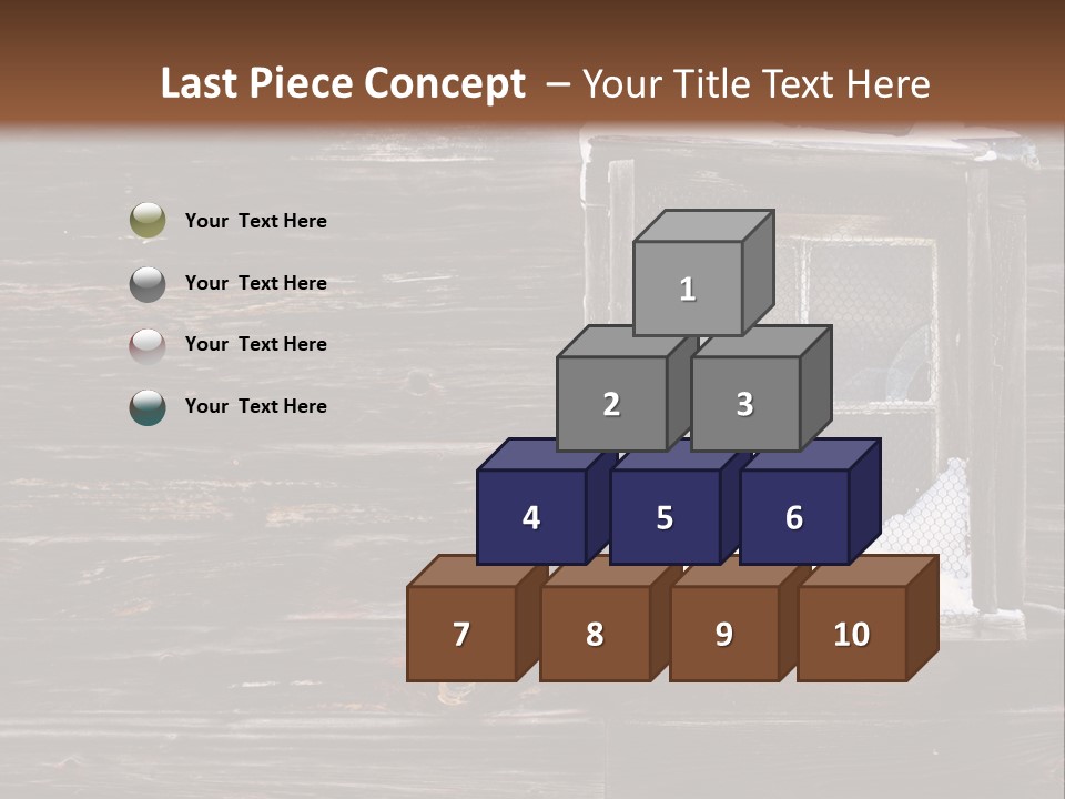 Snow Window Pane PowerPoint Template