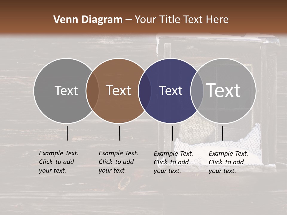 Snow Window Pane PowerPoint Template