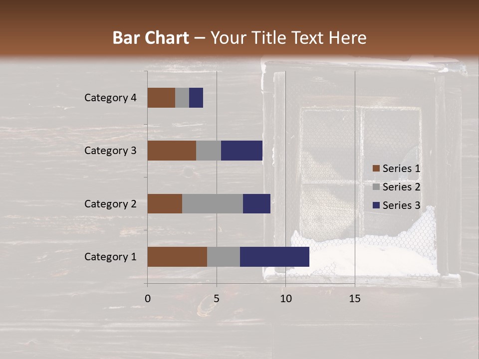 Snow Window Pane PowerPoint Template