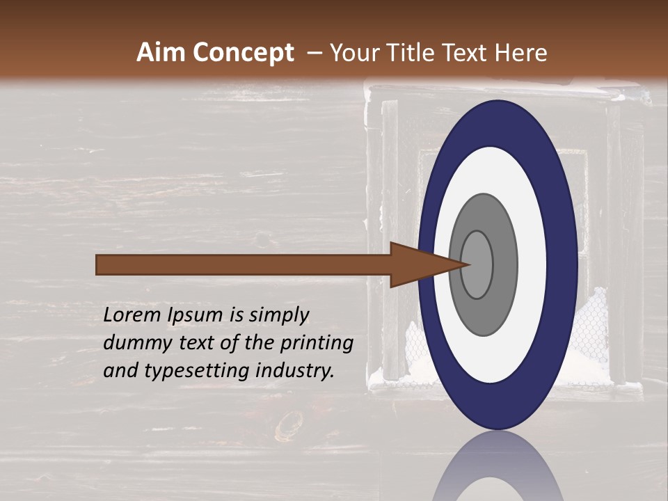 Snow Window Pane PowerPoint Template