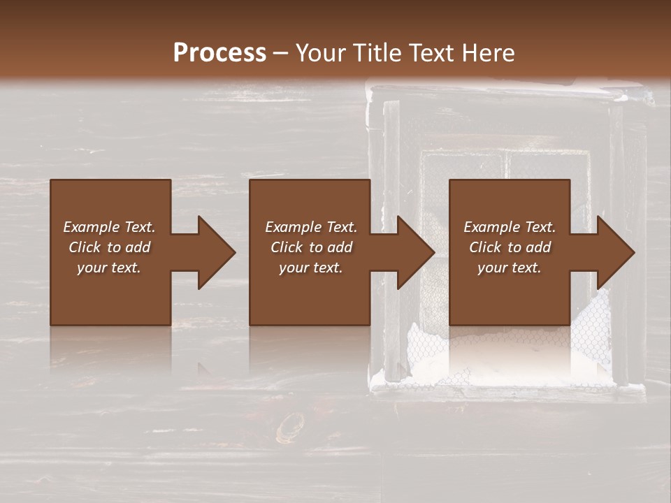 Snow Window Pane PowerPoint Template