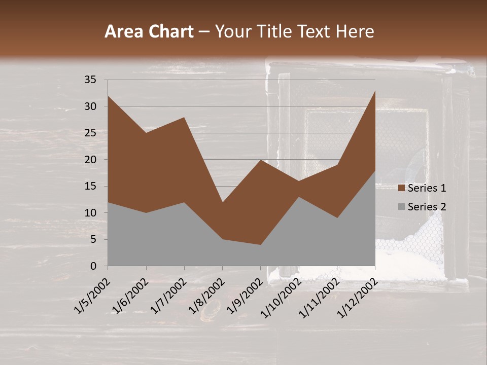 Snow Window Pane PowerPoint Template