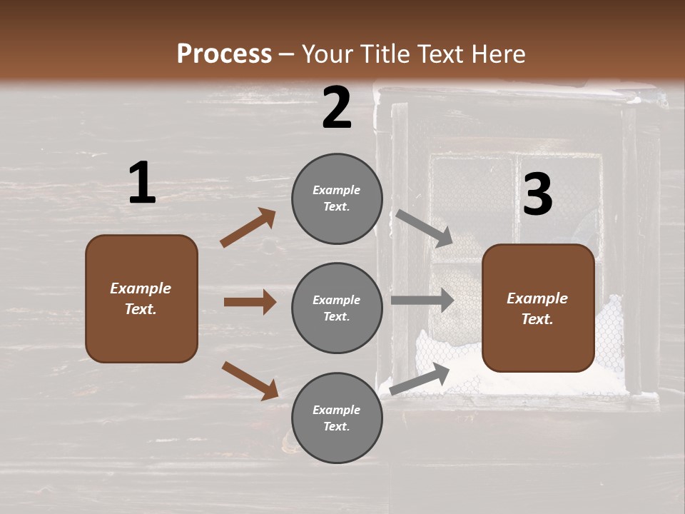 Snow Window Pane PowerPoint Template