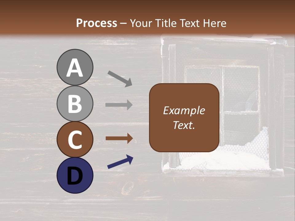 Snow Window Pane PowerPoint Template