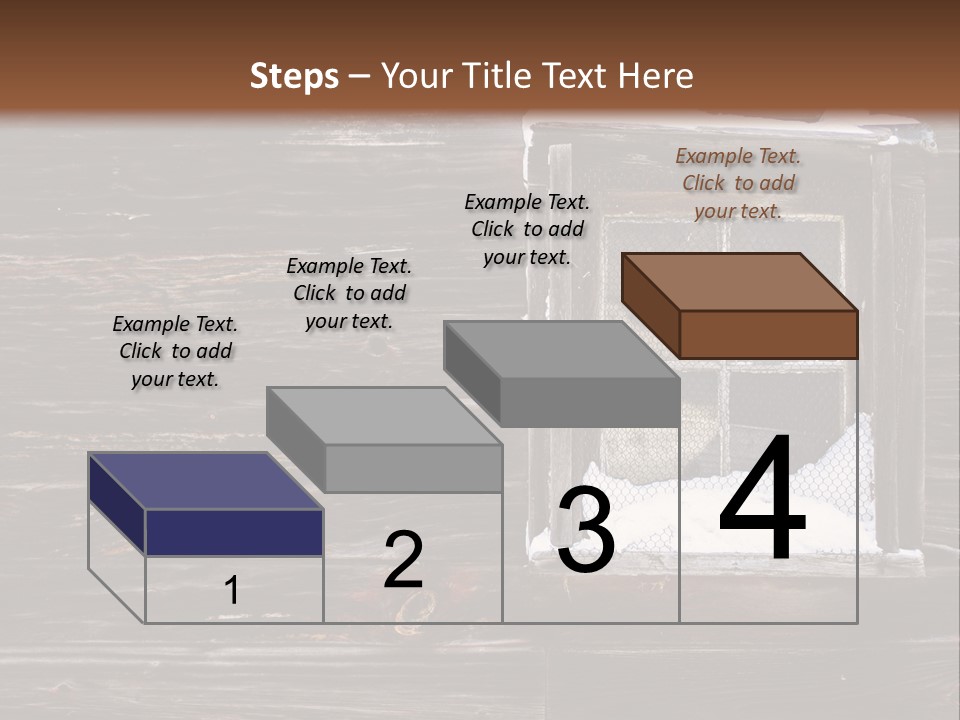Snow Window Pane PowerPoint Template