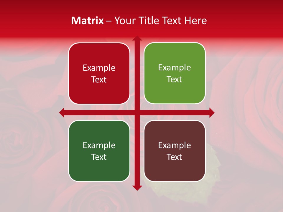 Happy New Year 2013 With Red Rose PowerPoint Template