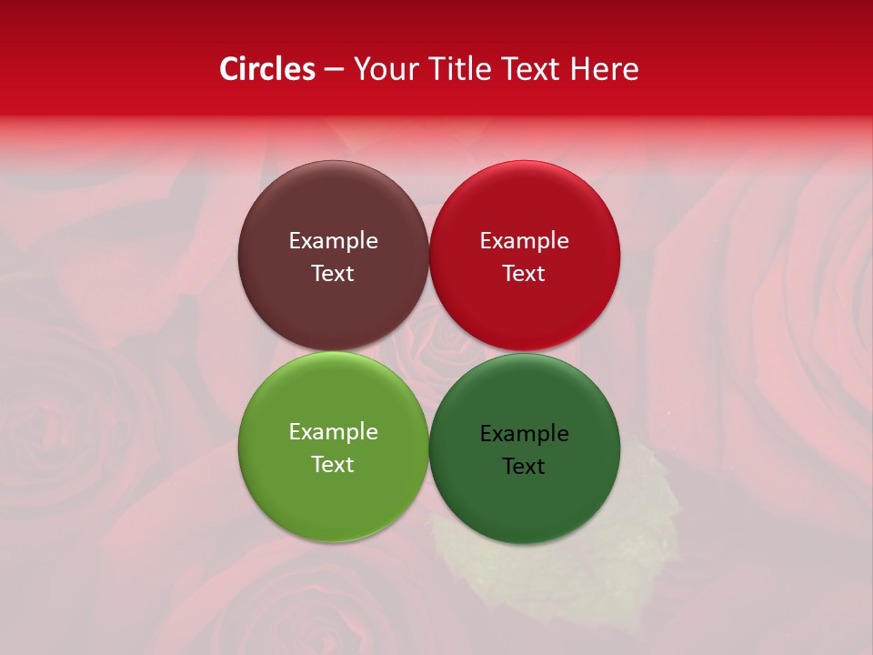 Happy New Year 2013 With Red Rose PowerPoint Template