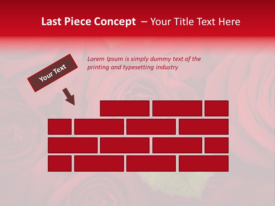 Happy New Year 2013 With Red Rose PowerPoint Template