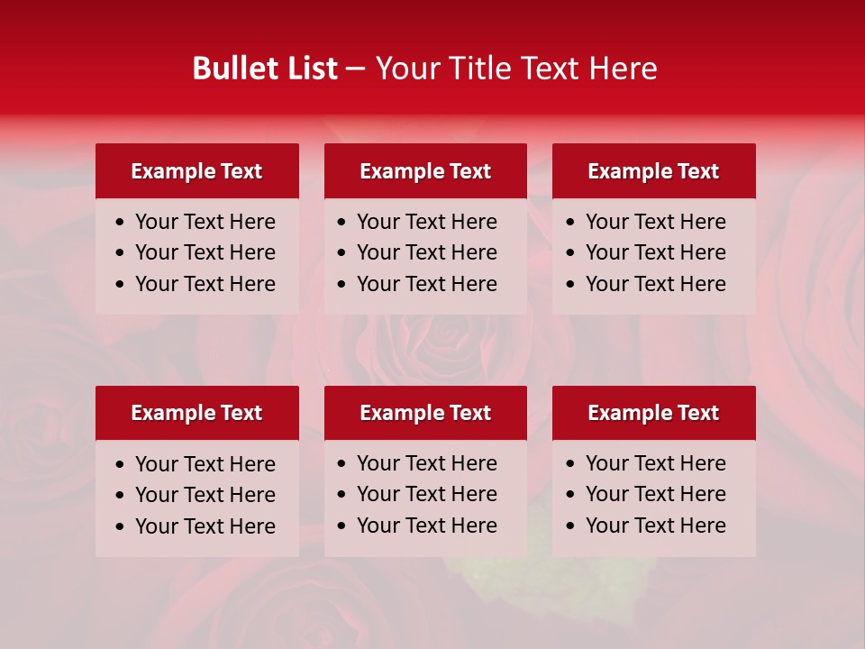 Happy New Year 2013 With Red Rose PowerPoint Template