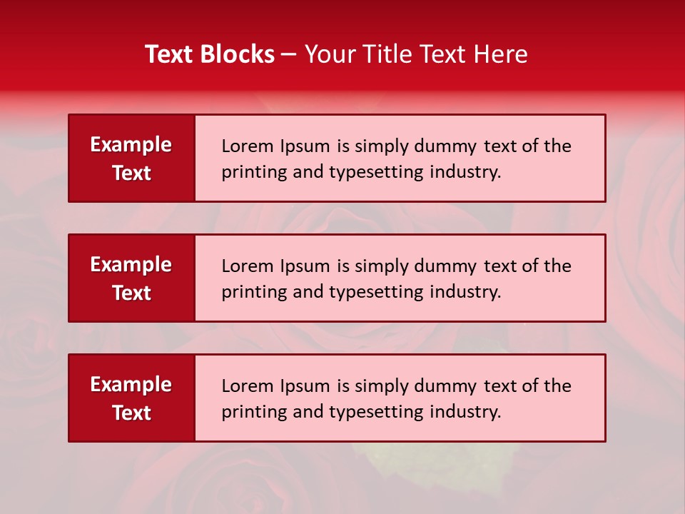 Happy New Year 2013 With Red Rose PowerPoint Template