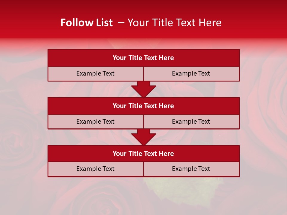 Happy New Year 2013 With Red Rose PowerPoint Template