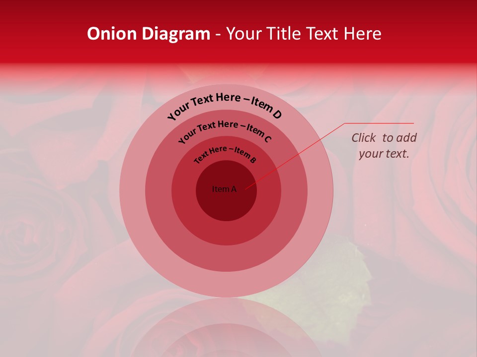 Happy New Year 2013 With Red Rose PowerPoint Template