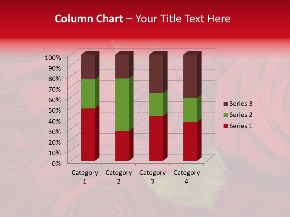 Happy New Year 2013 With Red Rose PowerPoint Template