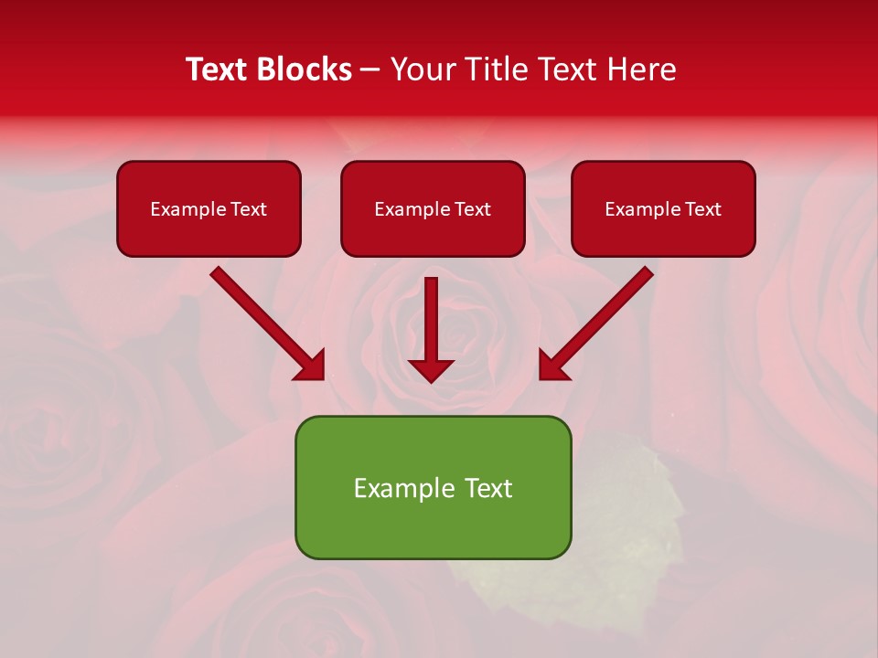 Happy New Year 2013 With Red Rose PowerPoint Template