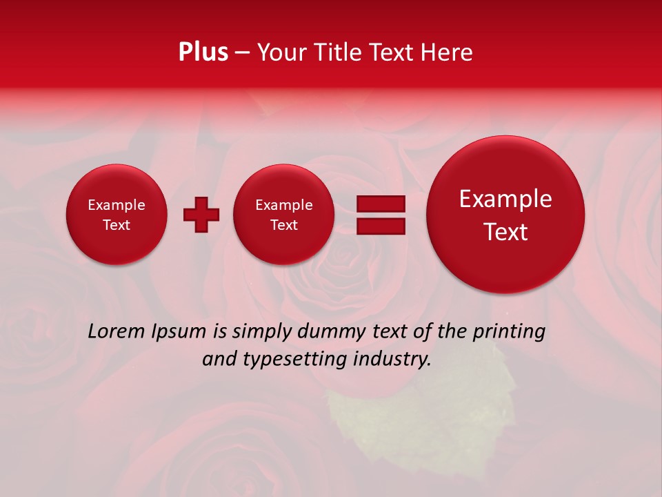 Happy New Year 2013 With Red Rose PowerPoint Template