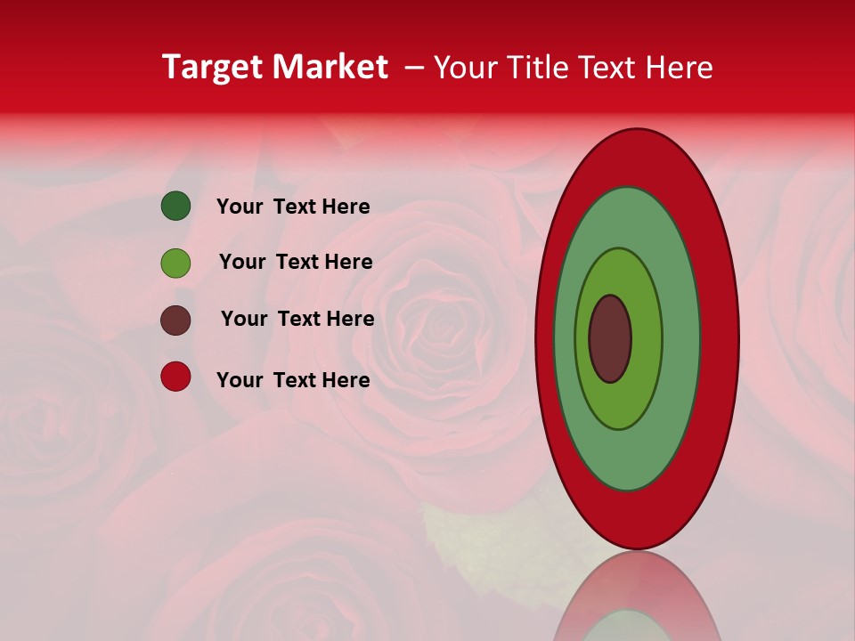 Happy New Year 2013 With Red Rose PowerPoint Template