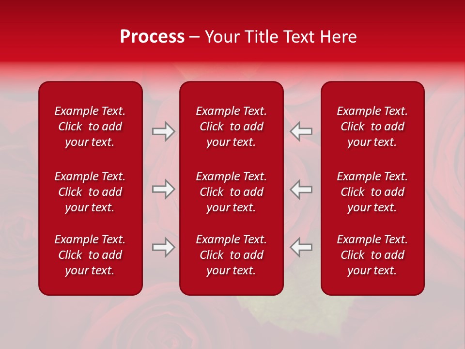Happy New Year 2013 With Red Rose PowerPoint Template