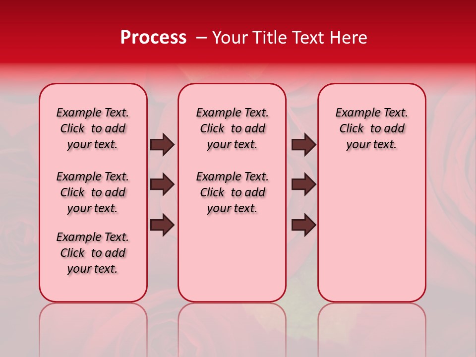 Happy New Year 2013 With Red Rose PowerPoint Template