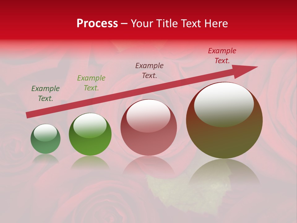 Happy New Year 2013 With Red Rose PowerPoint Template