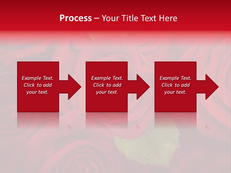 Happy New Year 2013 With Red Rose PowerPoint Template