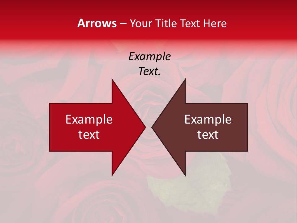 Happy New Year 2013 With Red Rose PowerPoint Template