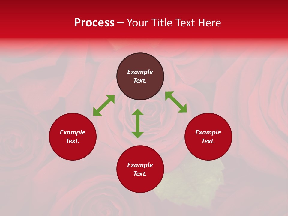 Happy New Year 2013 With Red Rose PowerPoint Template