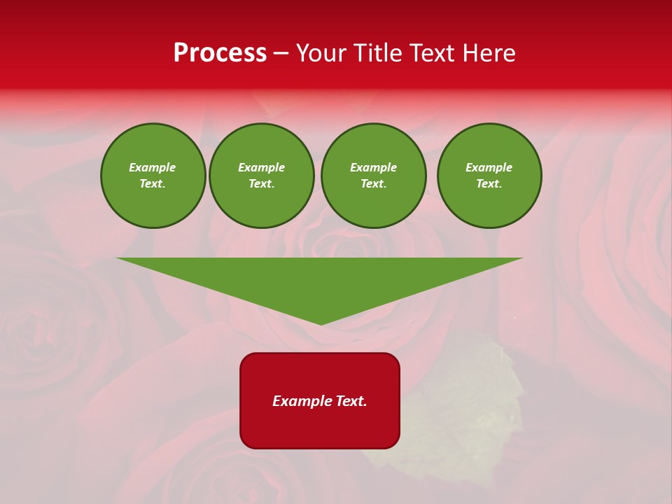 Happy New Year 2013 With Red Rose PowerPoint Template