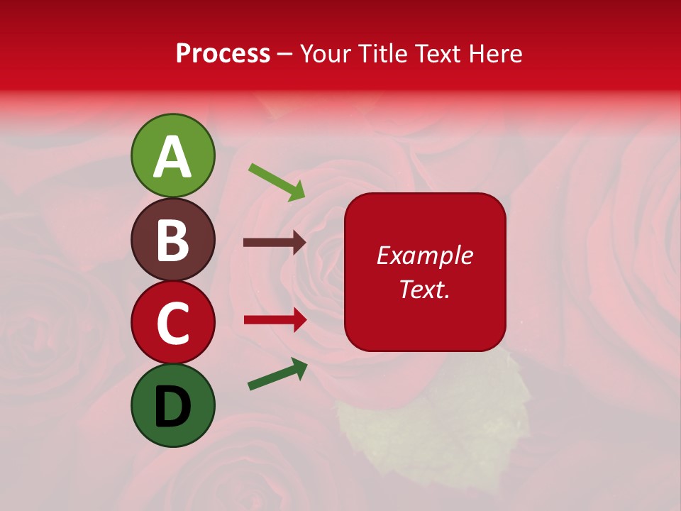 Happy New Year 2013 With Red Rose PowerPoint Template