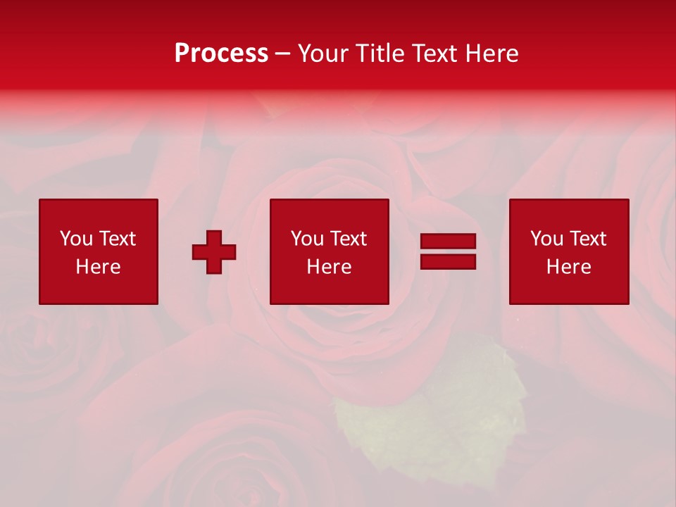 Happy New Year 2013 With Red Rose PowerPoint Template