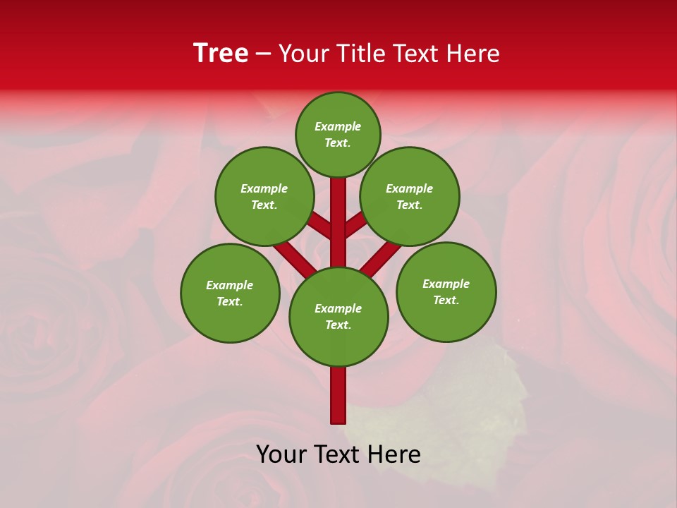 Happy New Year 2013 With Red Rose PowerPoint Template