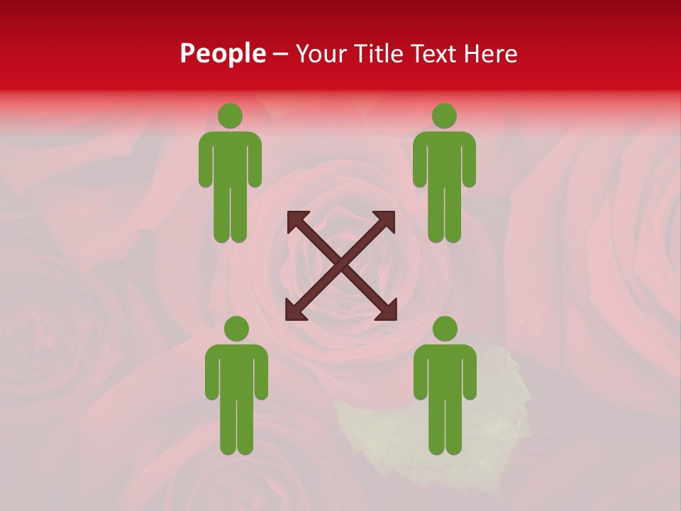 Happy New Year 2013 With Red Rose PowerPoint Template