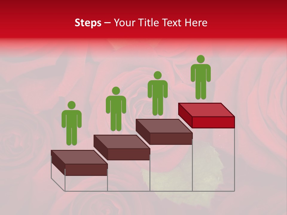 Happy New Year 2013 With Red Rose PowerPoint Template
