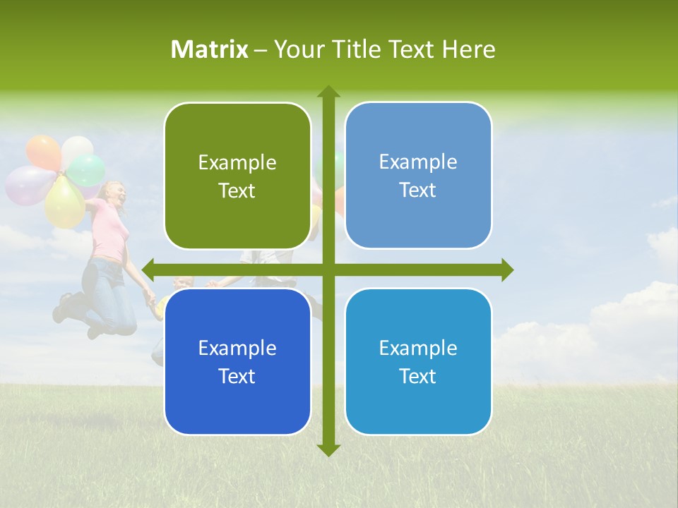 Family Balloon PowerPoint Template