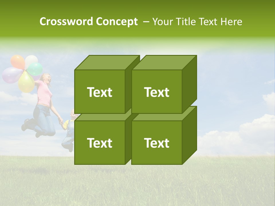 Family Balloon PowerPoint Template