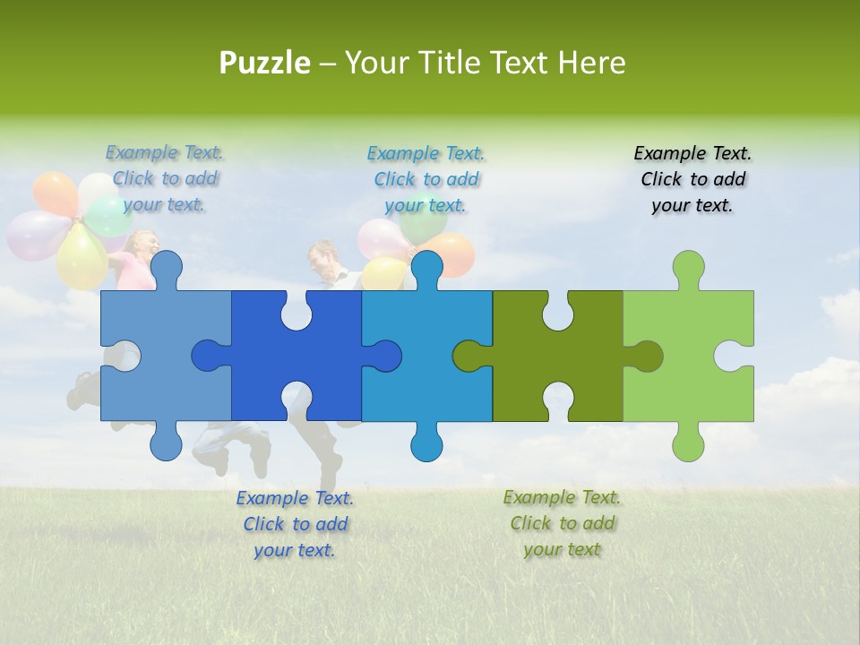 Family Balloon PowerPoint Template