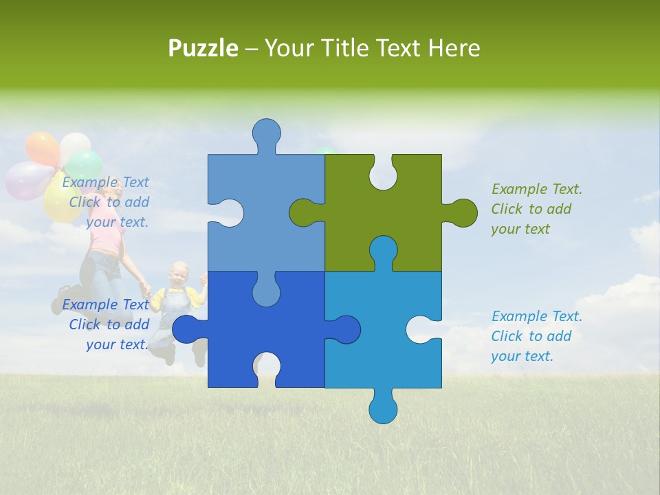 Family Balloon PowerPoint Template