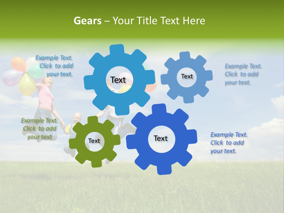 Family Balloon PowerPoint Template