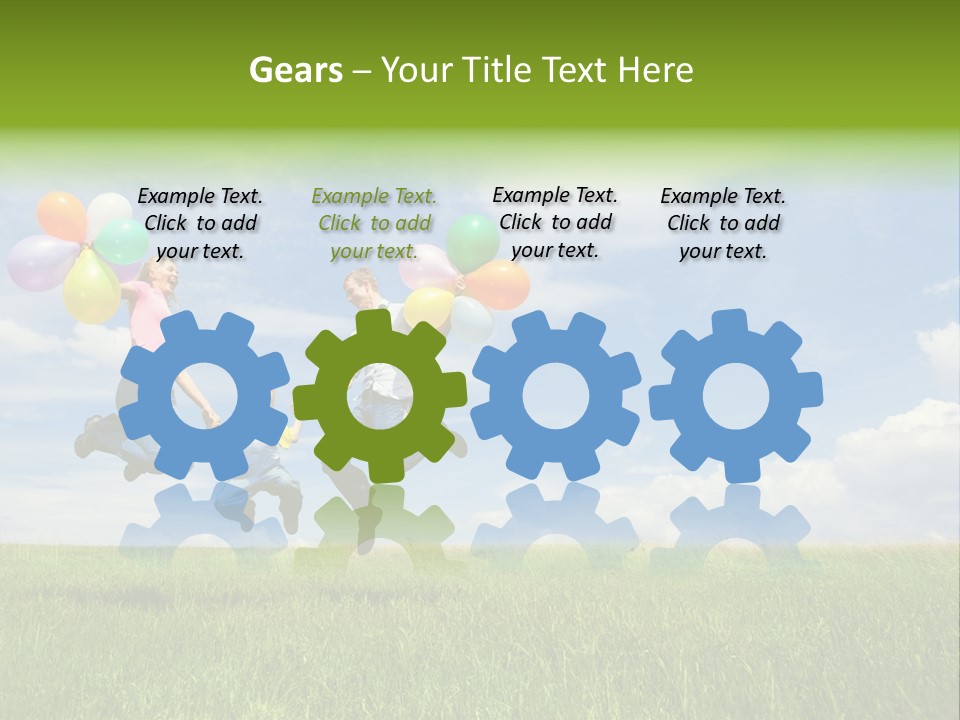 Family Balloon PowerPoint Template