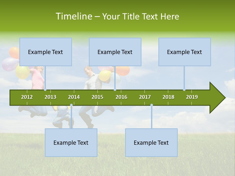 Family Balloon PowerPoint Template