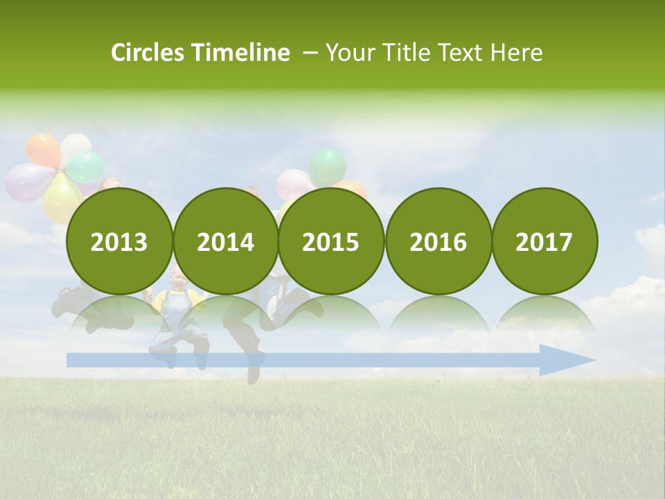 Family Balloon PowerPoint Template