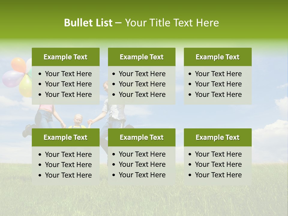 Family Balloon PowerPoint Template