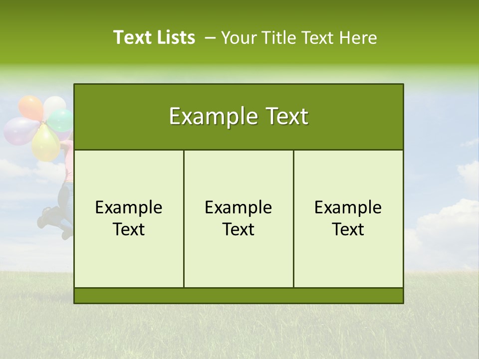 Family Balloon PowerPoint Template