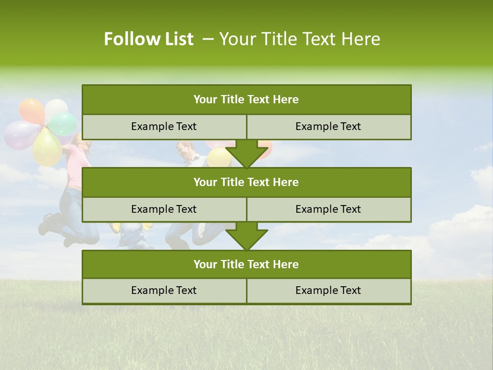 Family Balloon PowerPoint Template