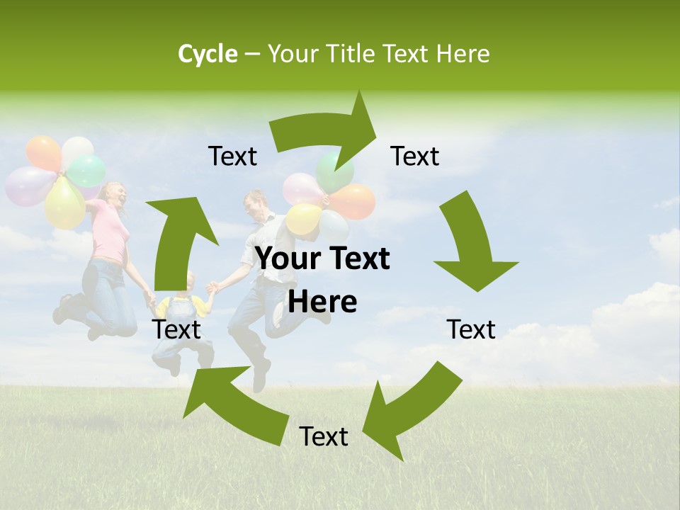 Family Balloon PowerPoint Template