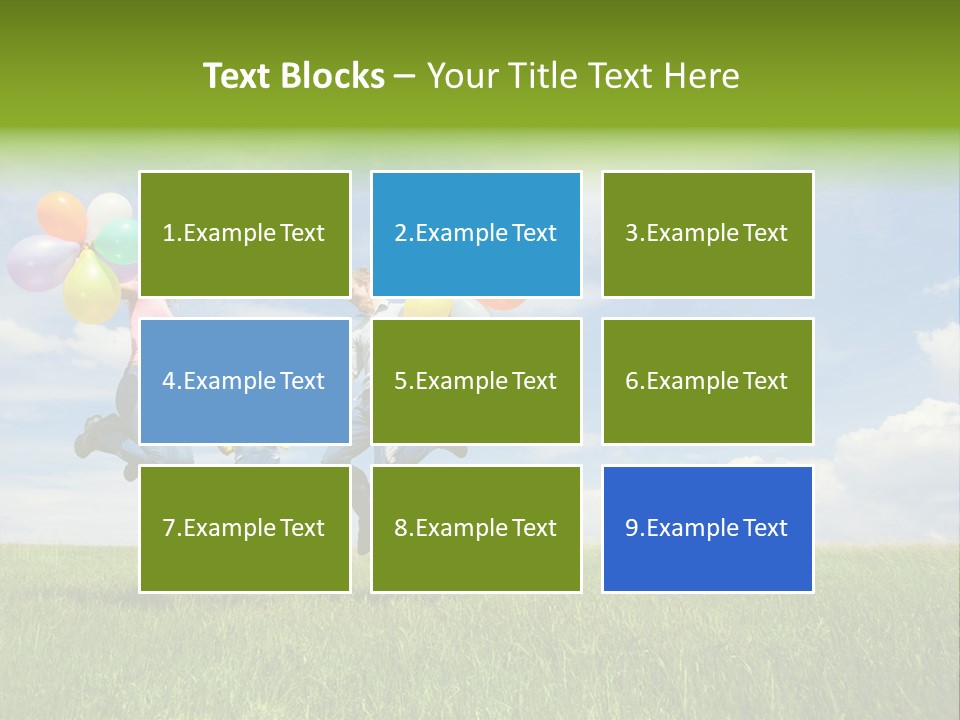 Family Balloon PowerPoint Template