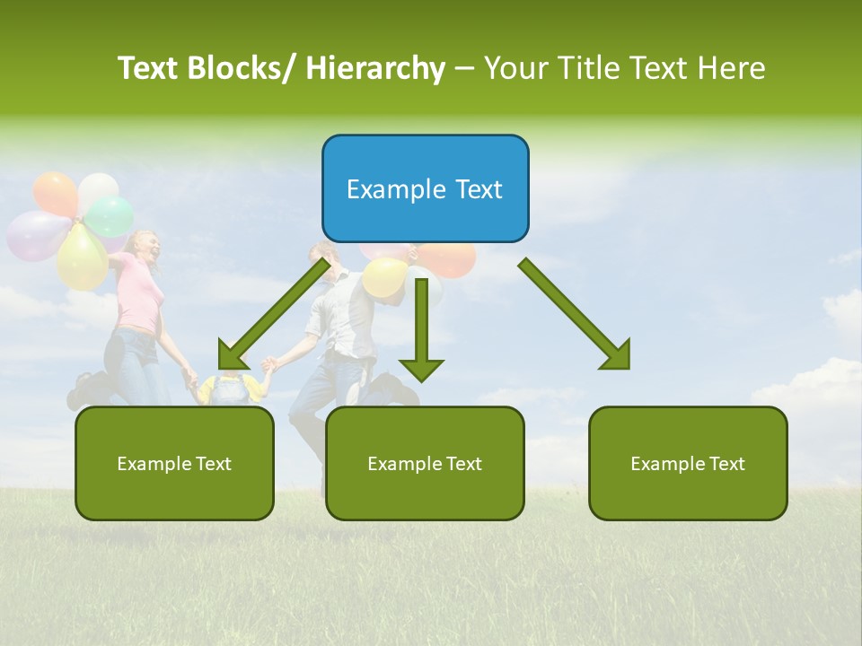 Family Balloon PowerPoint Template