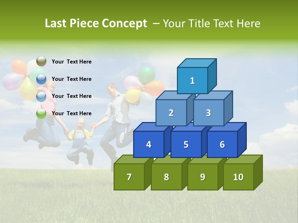 Family Balloon PowerPoint Template